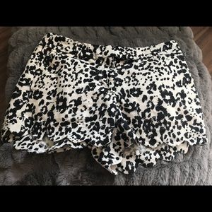 JCrew b/w leopard shorts!